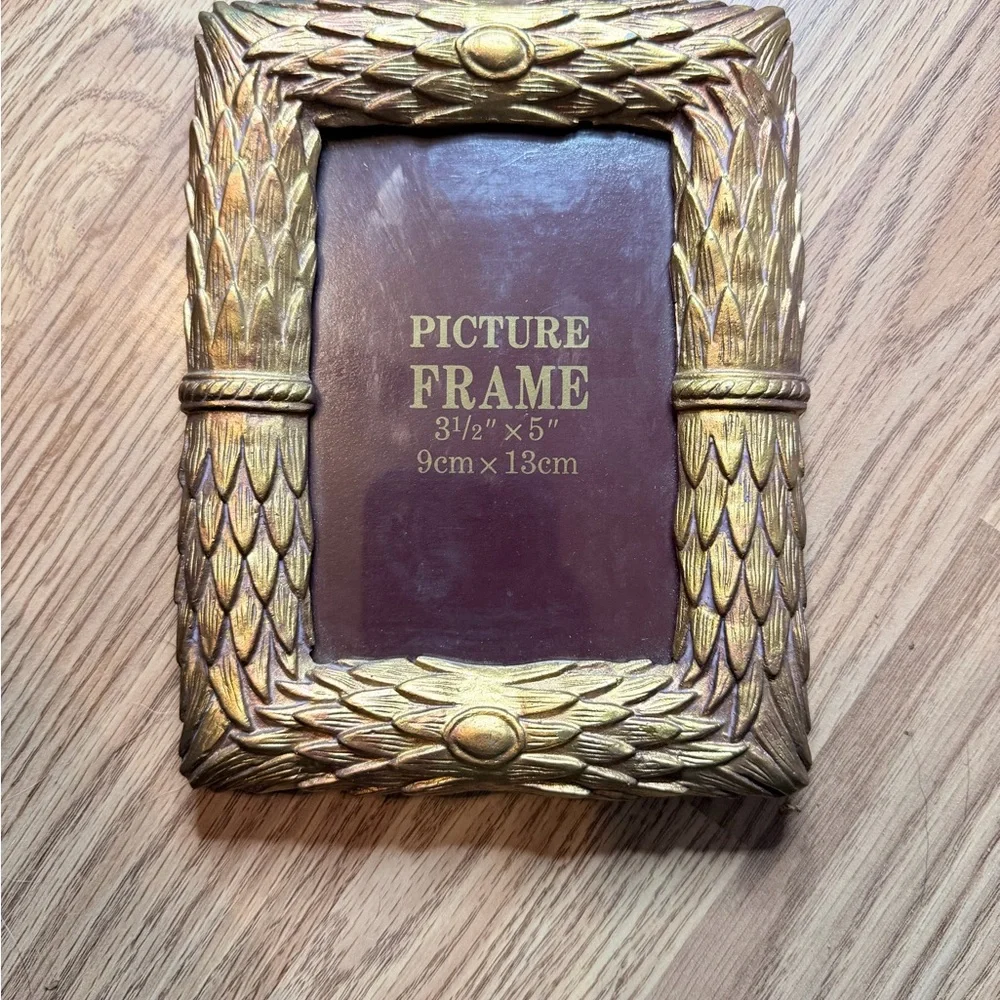 Gold Tone Decorative Picture Frame Decor